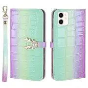 For iPhone 12 Phone Case With Strap - Purplish red
