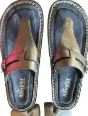 Alegria New Silver Thong Sandal Size 39/9 Kennedi Twinkle Pewter By PG Lite