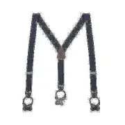 SuspenderStore Solid Color Y-BACK Suspenders- 1.25" Wide Elastic-BUTTON-3 Sizes