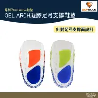 在飛比找露天拍賣優惠-SOFSOLE GEL ARCH 凝膠足弓支撐鞋墊 S586