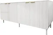 Foret Sideboard Storage Shelf Cabinet Kitchen Buffet Hallway High Gloss 4 Door