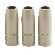 3Pcs 15Ak Coating Nozzle Torch Gas Nozzle Tip 15AK Non-Stick Welding Slag6769