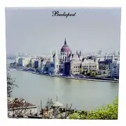 Budapest Hungary Ceramic Tile Trivet Coaster Travel Souvenir 4" x 4"