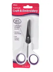 Premium 4 3/4 Inch Craft and Embroidery Scissors White