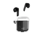 New four-color transparent compartment TM90 low energy consumption digital display in-ear wireless Bluetooth headset black