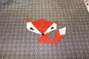 Fox, Unicorn, Dog Applique Quilt Blocks or Pillow Cover Cotton Fabric