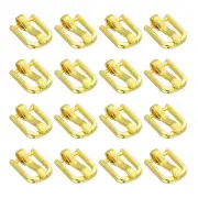 50Pcs Metal Roller Buckles, 5mm - 0.2" Sewing Mini Buckle (Gold, 9mm)