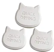 Food Safe Desiccant - Reusable Moisture Packs 3x | Drying Blocks For Pet | 3.9x4x0.9cm Cute Cat Head Small Strip For Pet Storage Accessories Dry And Fresh