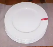 CIROA White Fine Bone China 11" Dinner Plates set of 6