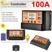 100A MPPT Solar Panel Regulator Charge Controller Auto Focus Tracking 12/24V AU