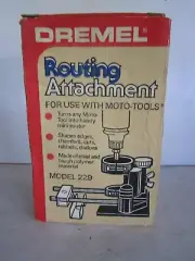 Vintage Dremel Routing Router Part Attachment Model 229 Unused