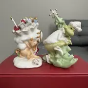 LENOX “Merry Grinchmas” Salt & Pepper Shaker Set Grinch Christmas - New In Box