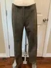 Catherine Malandrino Brown Skinny Leg, Vegan Suede Dress Pants, Size Med, NWT!