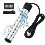 Immersion Water Heater, 1500W Portable Water Heater with LCD Thermometer & St...