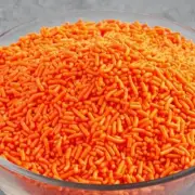 Orange Sprinkles (4) 6 oz containers Free Shipping