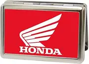 Buckle-Down Metal Wallet - Honda Motorcycle Fcg Red/white Accessory