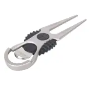 2 pcs. Silver divot divot tool with ball marker repair tool X9Y5