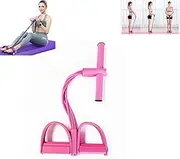 21 Fitness Resistance Bands-4 Tube Pedal Ankle Puller, Sit Up Exercise Equipment at Home, Ab Training Auxiliary Device with Bands, AB Exercise Equipment for Women, for Arm/Leg Slimming