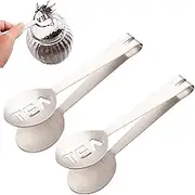 Reusable Steel Tea Bag Tongs Teabag Squeezer Sugar Spoon Mini Metal Grip Tea S4E4 Clip Strainer Leaf Strainer