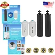 4-Pack Berkey Black Carbon & Fluoride Filters - Superior Contaminant Reduction