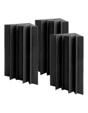 [Alpha] Corner Bass Studio Acoustic Foam Sound Absorption Treatment 60 Pieces in Black