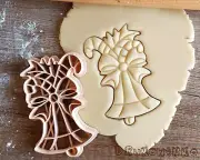 Jingle Bell Bells Tree Christmas Decorative Winter Cookie Cutter Pastry Fondant