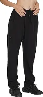 [feitycom] Women's Hiking Pants Quick Dry Lightweight Water Resistant Cargo Pants Elastic Waist Workout Travel Zipper Pockets