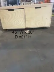 Office Rollin Filing Cabinet Deep Drawers File Storage Cabinet on Wheels