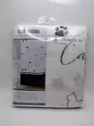 New in Package Bacova Underline Cats Gray Shower Curtain 70" x 72" Cattitude