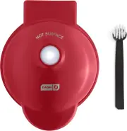 Deluxe Mini Maker for Individual Waffles, Hash Browns, Keto Chaffles with Includ
