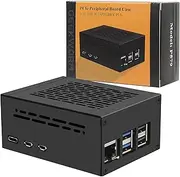 Geekworm Raspberry Pi 5 Case (P579) | Support PCIe M.2 NVMe SSD Shield Top X1001 / X1000 & Raspberry Pi 5 Active Cooler