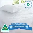 DOUBLE Size Bed Cotton Quilted Australian Made Fully Fitted Mattress Protector