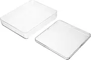 2pcs Electronic Scale Tray Transparent Plastic Weighing Tool for Kitchen Jewelry and Cake Shops Easy to Clean User Friendly Design for Precise Measurements