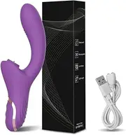 Silent Vibrating Vibrator 2 in 1 Clitoris Vibrator Tongue Licking Vibrator G-Spot Powerful Vibrator Dildo Adult Sex Toys For Women