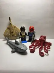 Lego DIVERS SHARK OCTOPUS STINGRAY Minifigure Lot 100% REAL LEGO BRAND