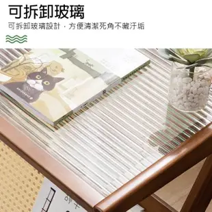 【picknew】多功能小茶几 置物邊桌 長55cm(多功能邊桌 置物小茶几 客廳邊桌 床頭櫃 客廳桌 臥室電腦桌)