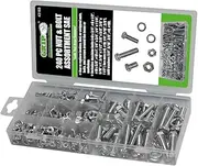 Grip 240 pc Nut & Bolt Assortment SAE, Silver - 43163
