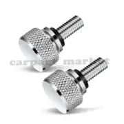 2X Silver Nut Rear Fender Seat Rack Bolt Fit for Harley Sportster Dyna Touring