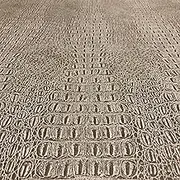 Alligator Fabric, Soft Textured Crocodile Vinyl Faux Leather, Gator Skin Embossed Upholstery DIY Craft and Clips Pleather Sheets – Individual 1 Yard Cut 36”x54” (Palomino)