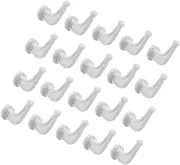 Gatuida 20pcs Towel Hotel Rack Robe Easy Drying Coat Towels Robes Heating Hooks Versatile Hanger Multi-use No-Drilling Mounted Hats No-Drill Space-Saving Hangers Rail Home Mount Radiator