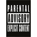 警告標語 音樂分級家長指導 海報/ PARENTAL ADVISORY /髒標