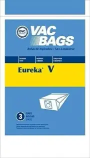 DVC Eureka Style V Micro Allergen Vacuum Cleaner Bags [ 3 Bags ]
