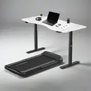 [Lifespan Fitness] Lifespan Fitness - V-Fold Treadmill with Ergo Desk Automatic Standing Desk 1800mm
