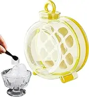 Thermal Bottle with Ice Mould, Thermal Ice Block Bottle with Straw – Mould for Cold Cubes Cocktail Coffee Milk and Refreshing Drinks