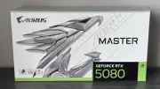 Gigabyte NVIDIA GeForce RTX 5080 16GB GDDR7 AORUS MASTER ICE Video Card - White