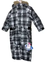 BLMG Air Dance Girls Snowsuit - Size 100 - 4T - Black White - One Piece - Ski