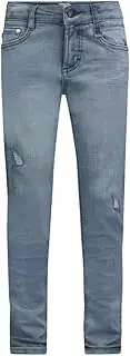 [Retour Denim de Luxe] Boys' Tobias Storm Blue Jeans, Medium Blue (Medium Blue Denim)