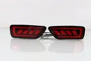 TDTAPN Compatible for Dodge Coolway LED Rear Bumper Lamps Brake Light Turn Signal Backup Reflector Lamp Fog Light(Model B)