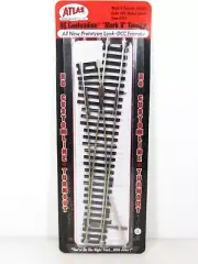 Atlas HO Scale ~ New 2025 ~ Code 100 Mark V Switch ~ Left Hand #4 Turnout ~ 391