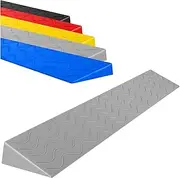 Threshold Ramp, Wheelchair Ramp, Portable Indoor Sweeping Robot Door Curb Ramp, 1-10cm Rise Channel for Wheelchair Robot Sweeping(Color:Grey,Size:100x17.5x8cm)